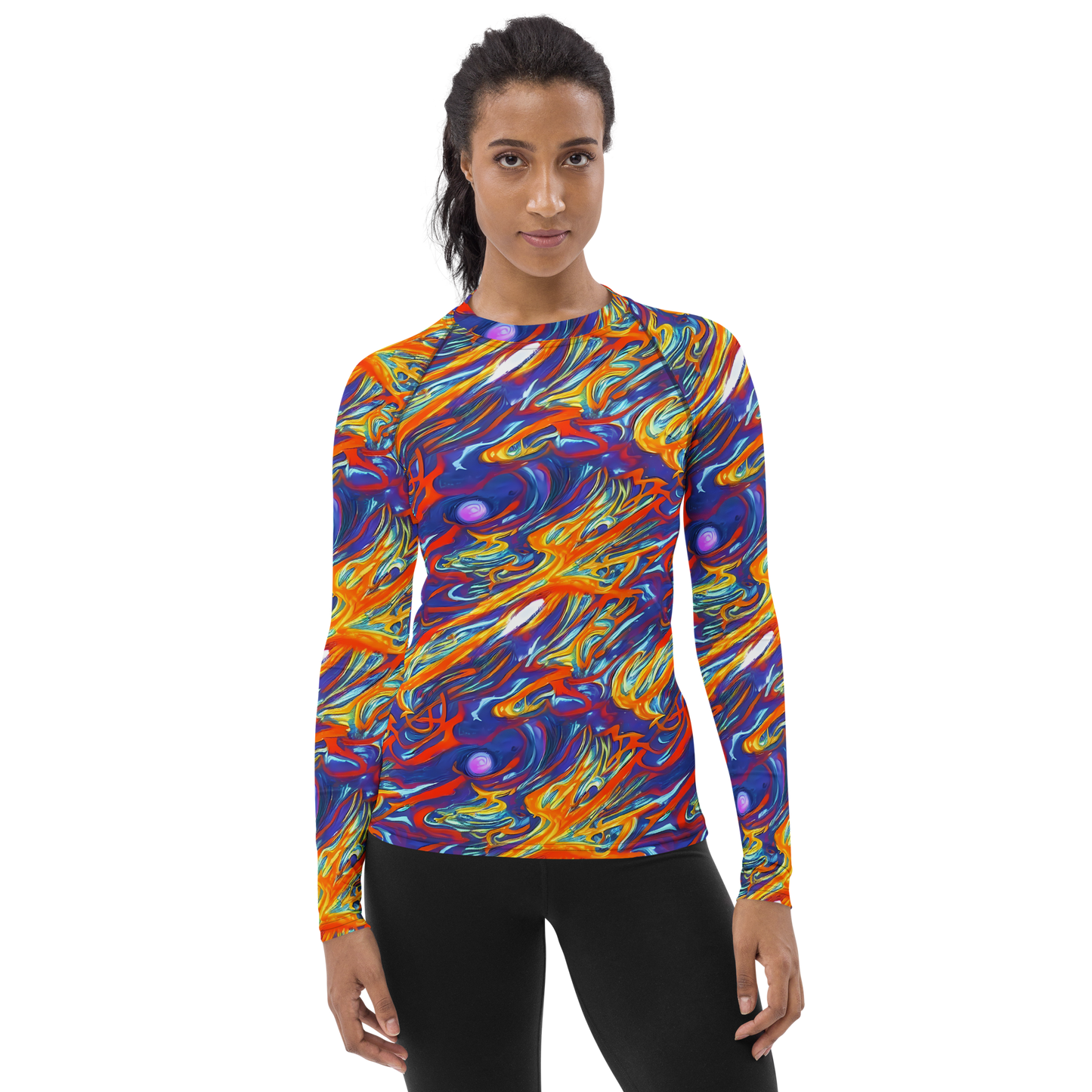 Women's Rash Guard - Galactic Ember