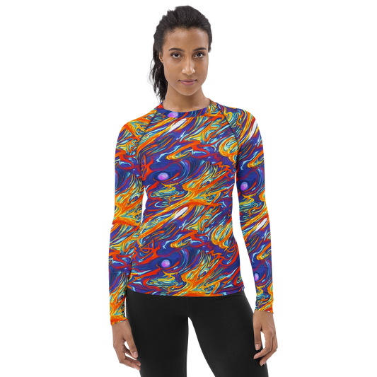 Women's Rash Guard - Galactic Ember