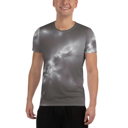 Men's Athletic T-Shirt - Silver Nebula