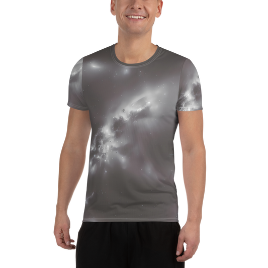 Men's Athletic T-Shirt - Silver Nebula