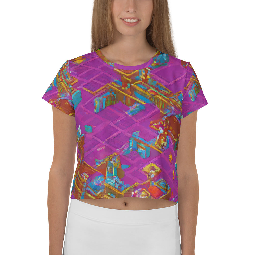 Women's Crop Tee - Quantum Palaces
