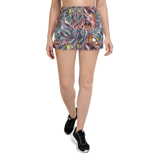 Women’s Athletic Shorts - Prismatic Reverie