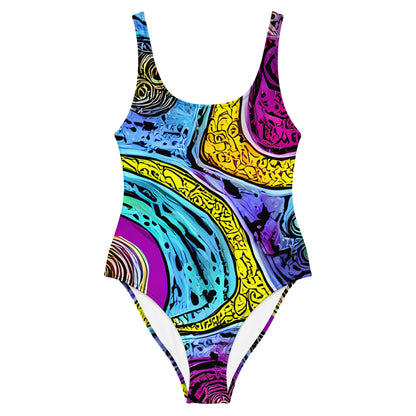 One-Piece Swimsuit - Orbiting Orbs