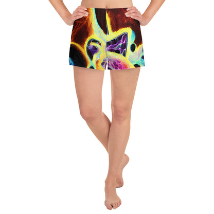 Women’s Athletic Shorts - Etherial Eruption