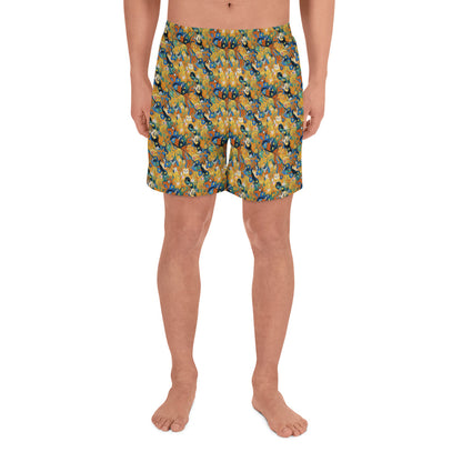Men's Athletic Shorts - Whimsical Feline Dance