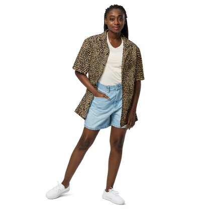 Button Shirt - Cheetah Mosaic