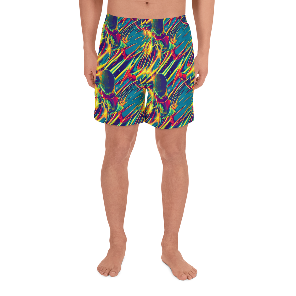 Men's Athletic Shorts - Cosmic Inferno