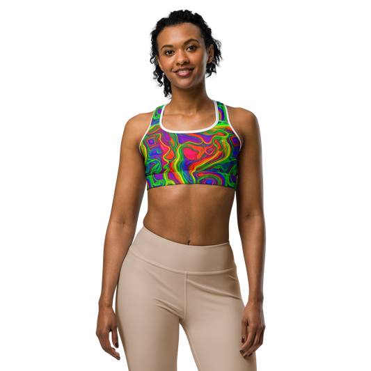 Sports Bra - Psychedelic Waves