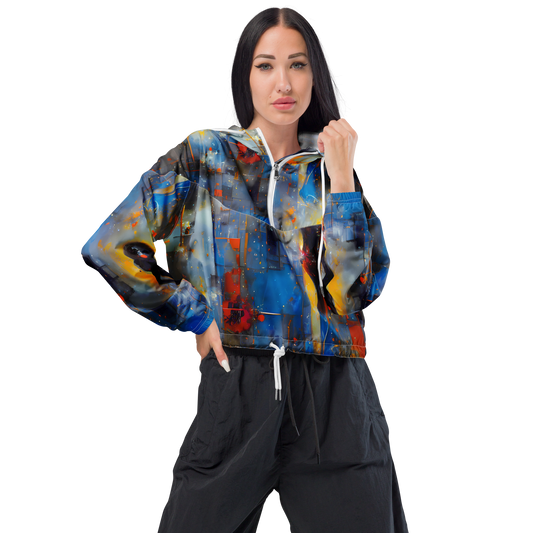 Women's Cropped Windbreaker - Neoblock Fusion