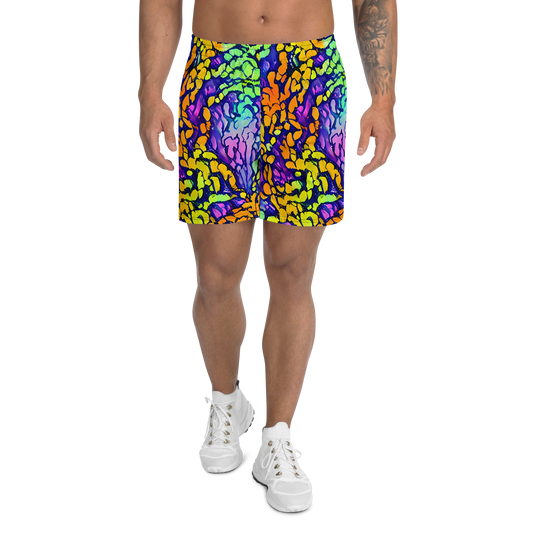 Men's Athletic Shorts - Surreal Waveforms