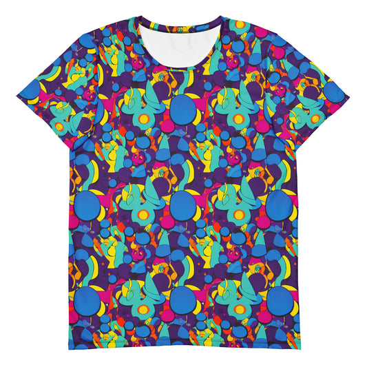 Men's Athletic T-Shirt - Psychedelic Harmony