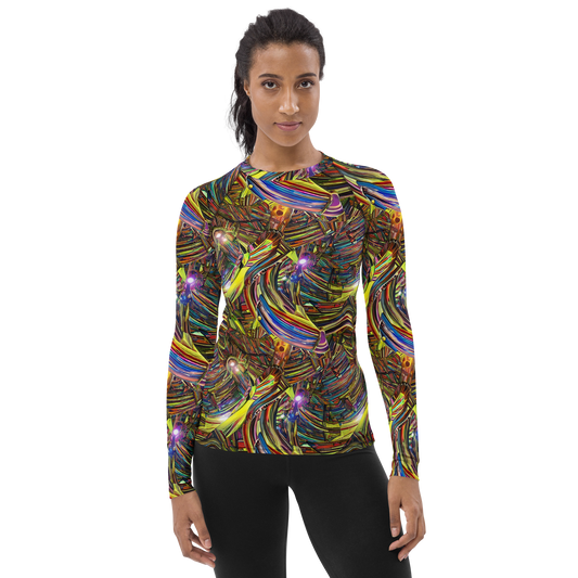 Women's Rash Guard - Quantum Palette