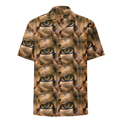 Button Shirt - Feline Whisper