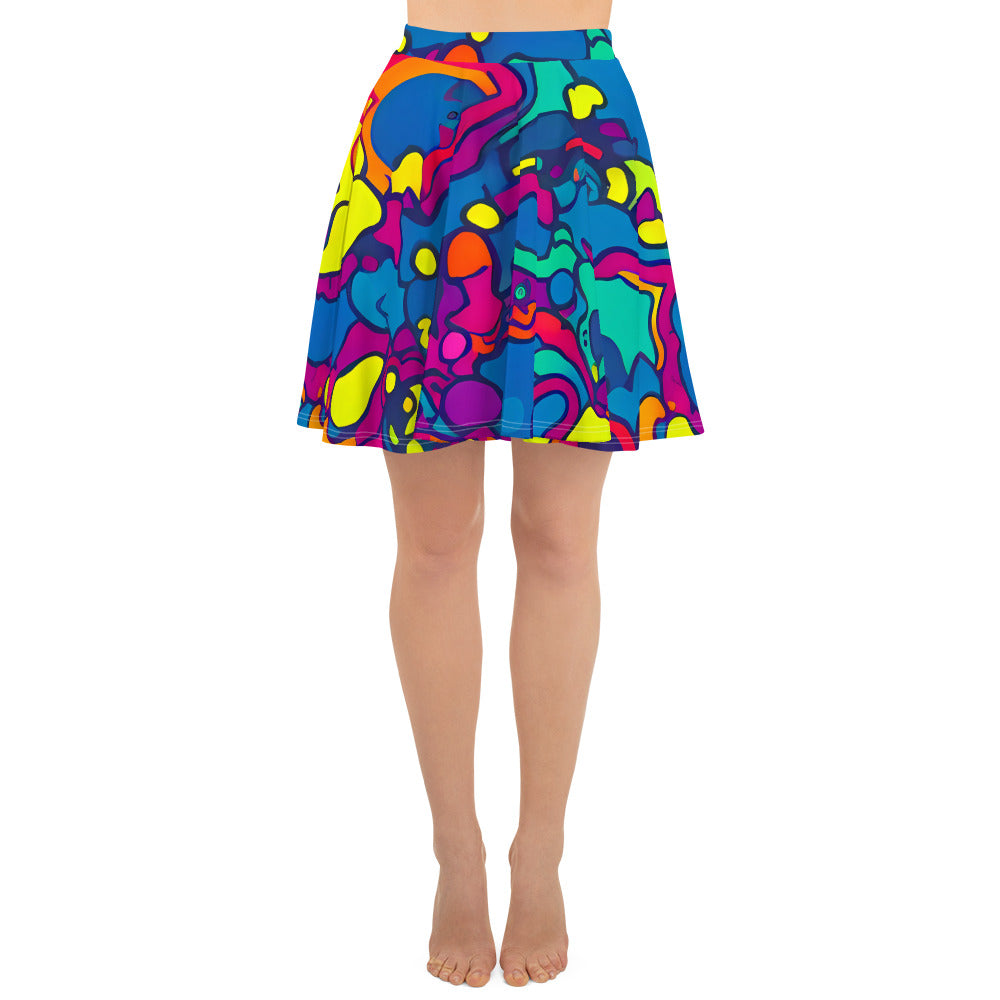 Skater Skirt - Colorful Chaos