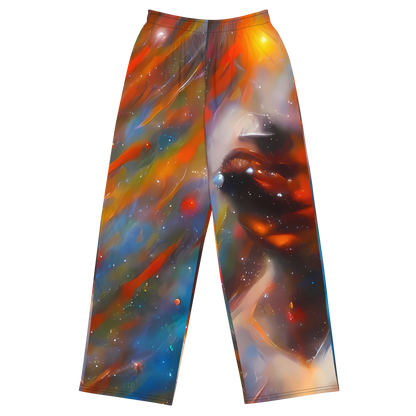 Wide-Leg Pants - Painterly Void