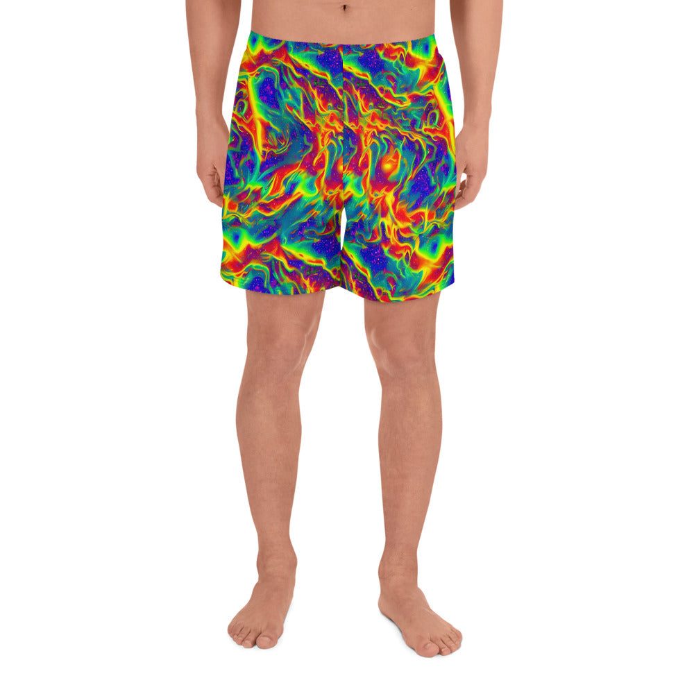 Men's Athletic Shorts - Nebula Symphony