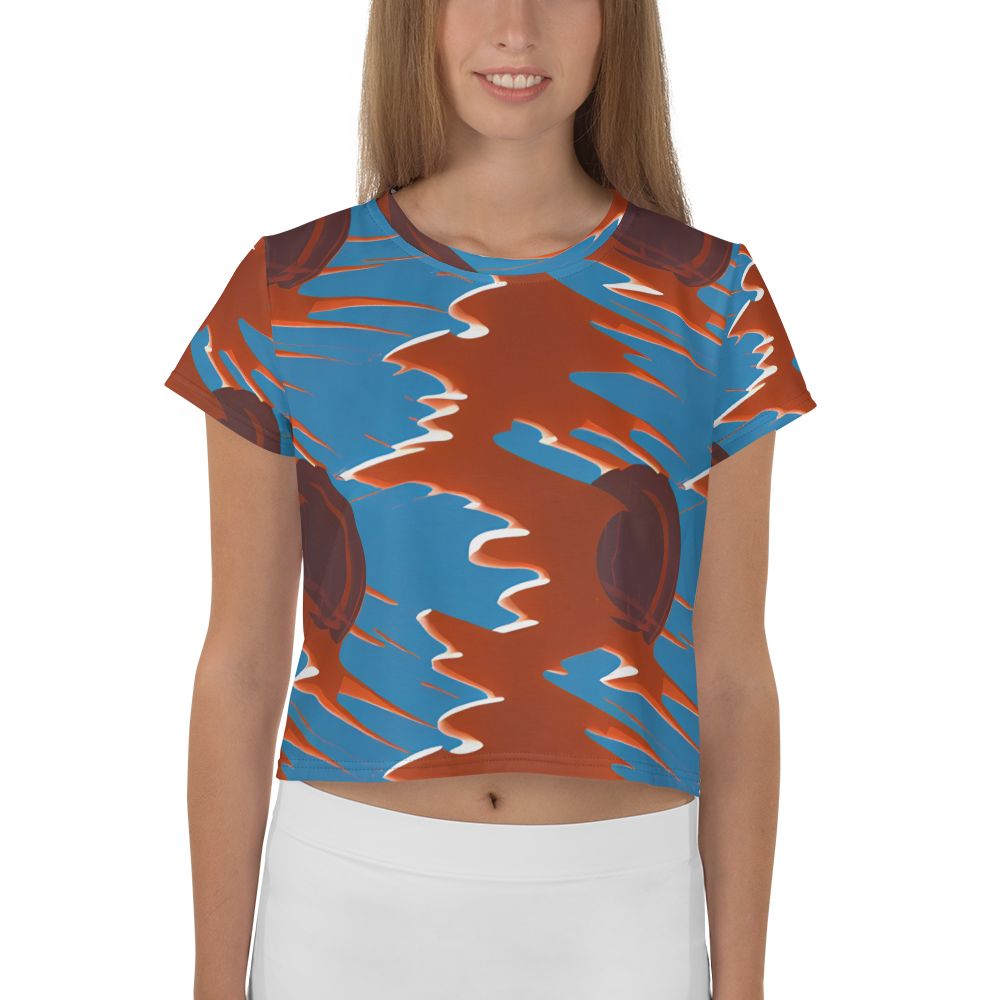 Women's Crop Tee - Desert Vortex