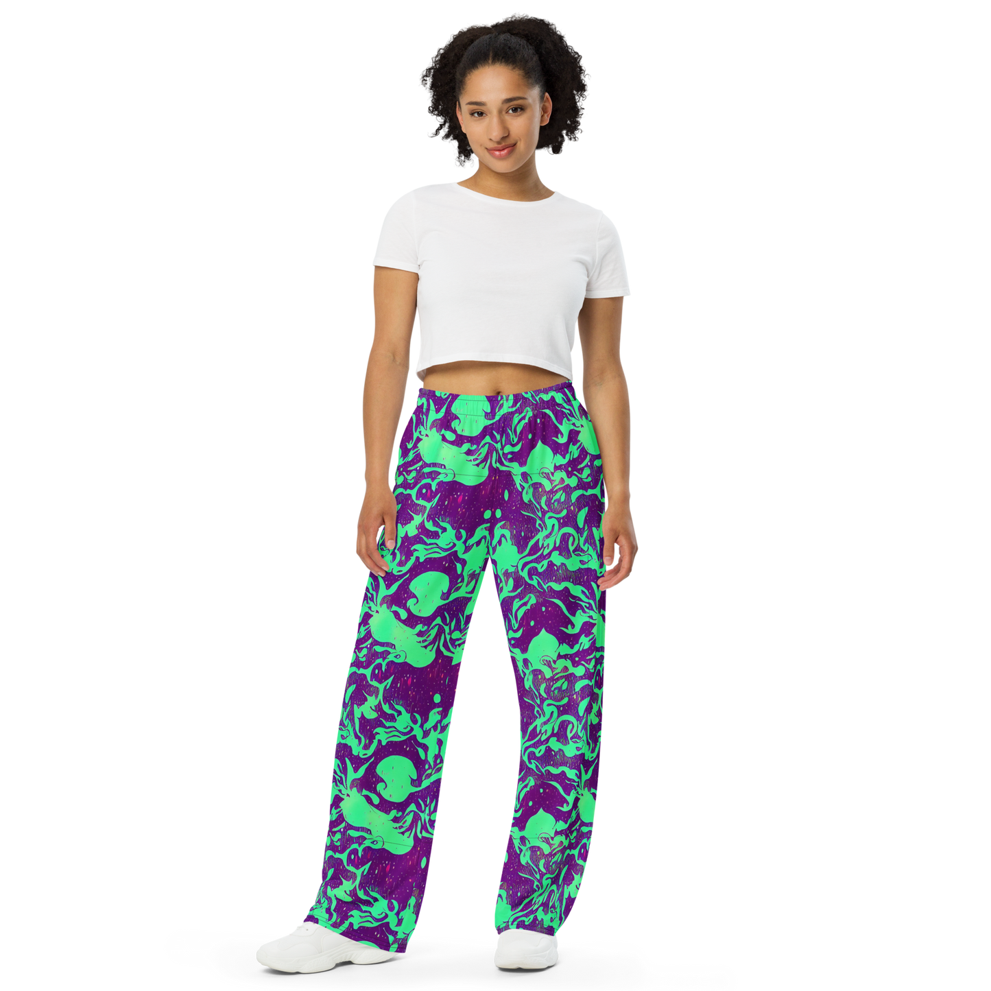 Wide-Leg Pants - Alien Ripples