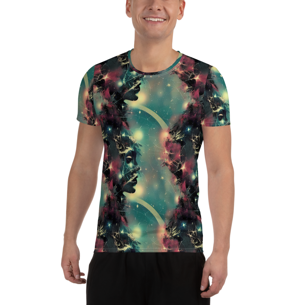 Men's Athletic T-Shirt - Galactic Serpent