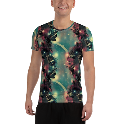 Men's Athletic T-Shirt - Galactic Serpent