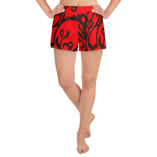 Women’s Athletic Shorts - Scarlet Enigma