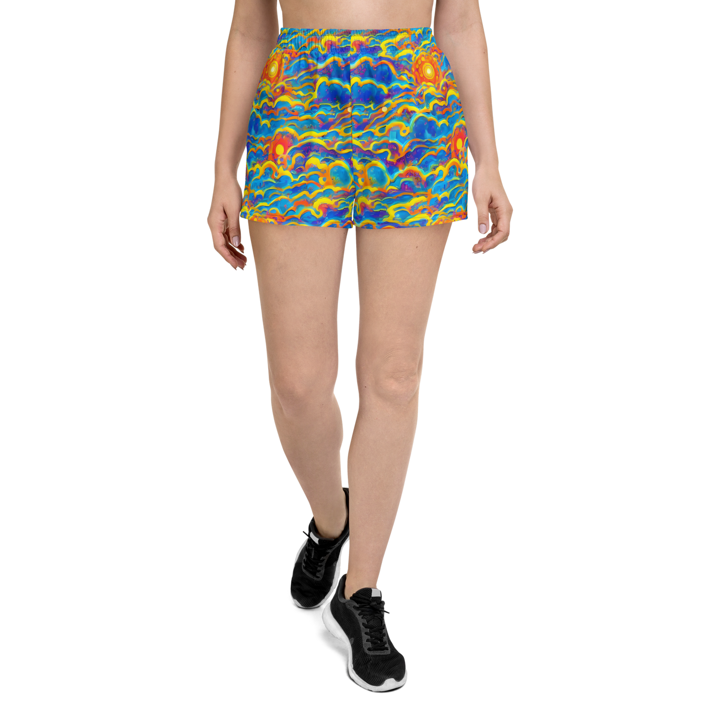 Women’s Athletic Shorts - Chroma Ripple