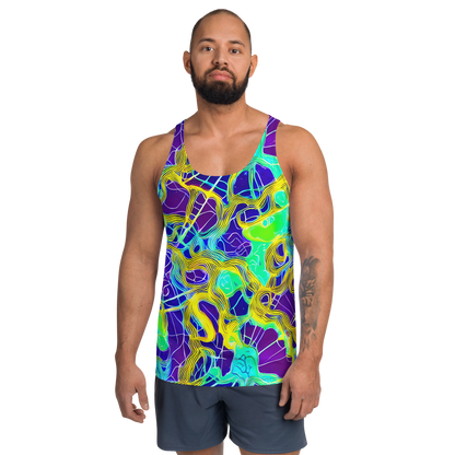 Men's Tank Top - Neon Jungle Rhapsody