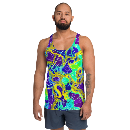 Men's Tank Top - Neon Jungle Rhapsody