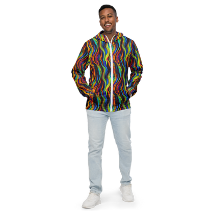 Men's Windbreaker - Celestial Waves