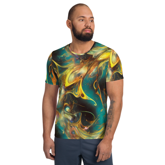 Men's Athletic T-Shirt - Elegant Whirl