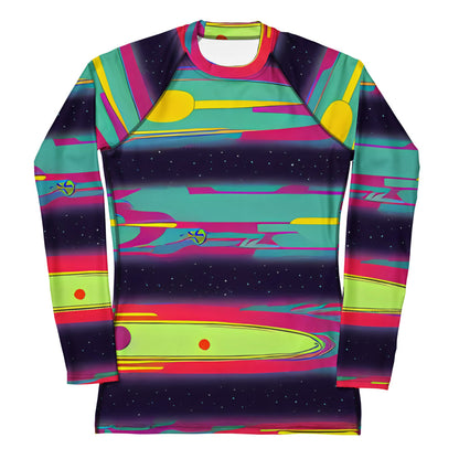 Women's Rash Guard - Astro Pop