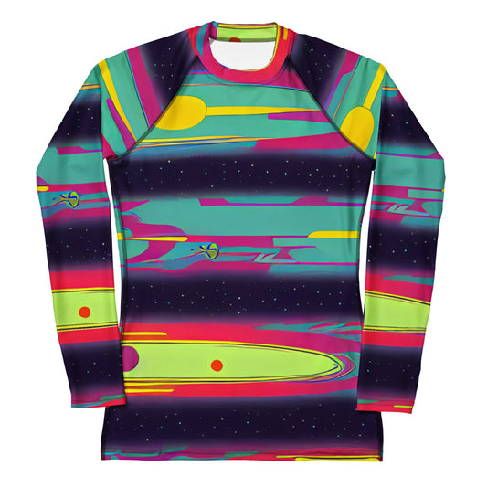 Women's Rash Guard - Astro Pop