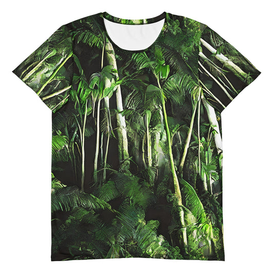 Men's Athletic T-Shirt - Emerald Canopy