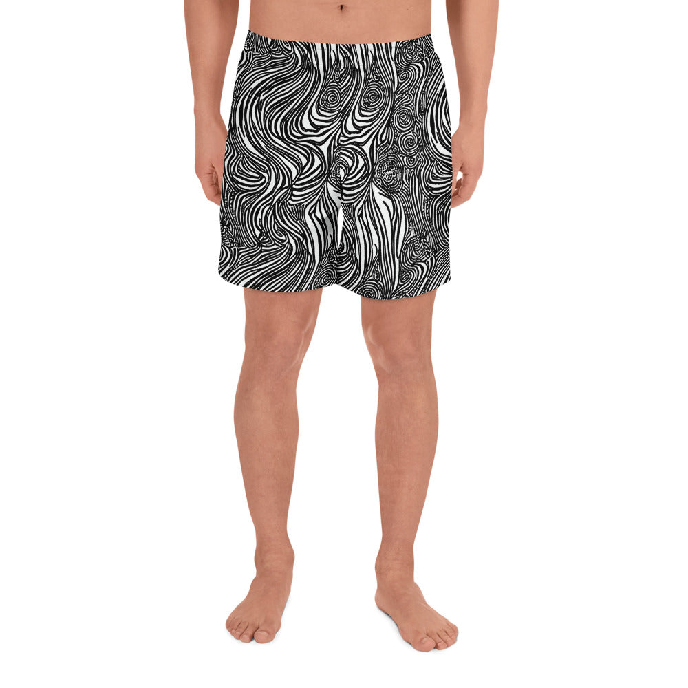 Men's Athletic Shorts - Tidal Tangle