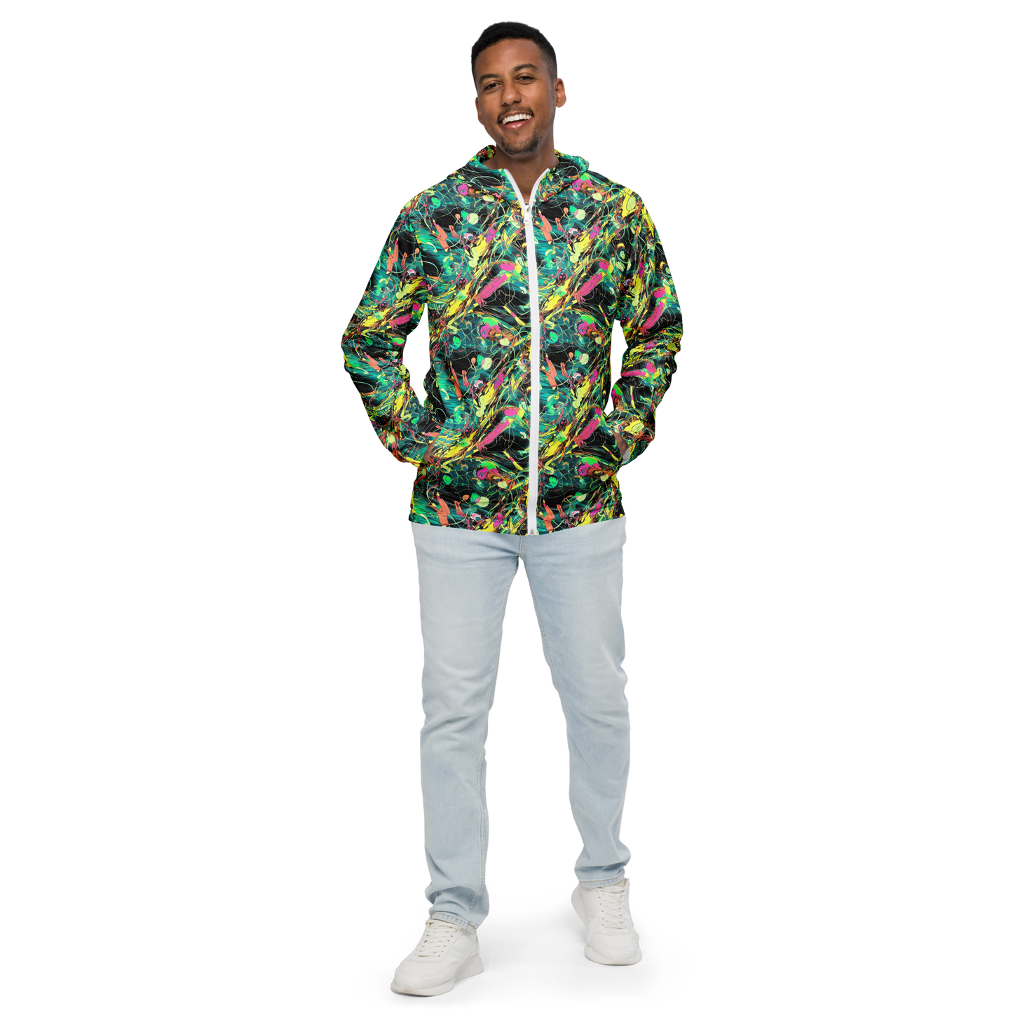 Men's Windbreaker - Cyborg Whirl