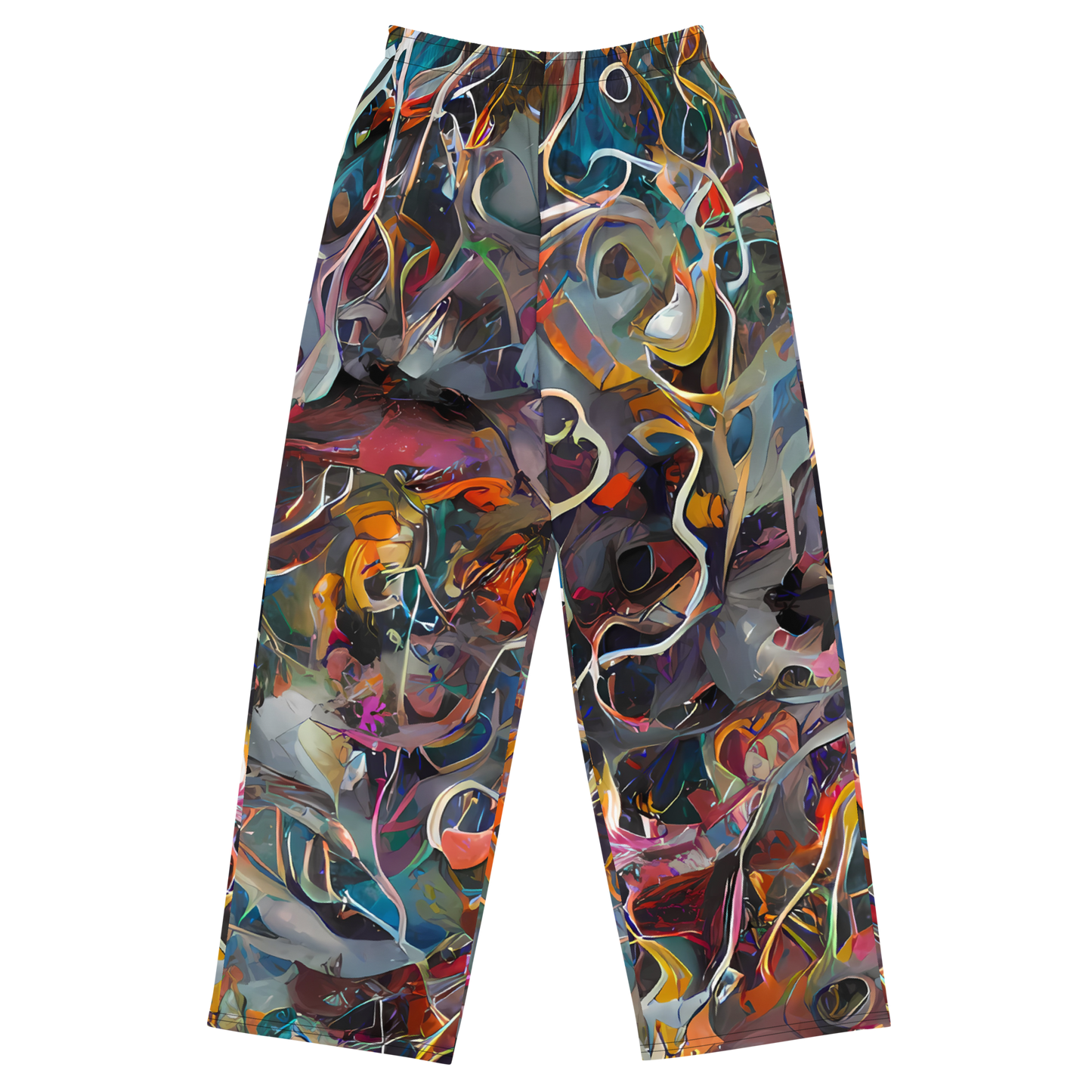 Wide-Leg Pants - Chromatic Entanglement