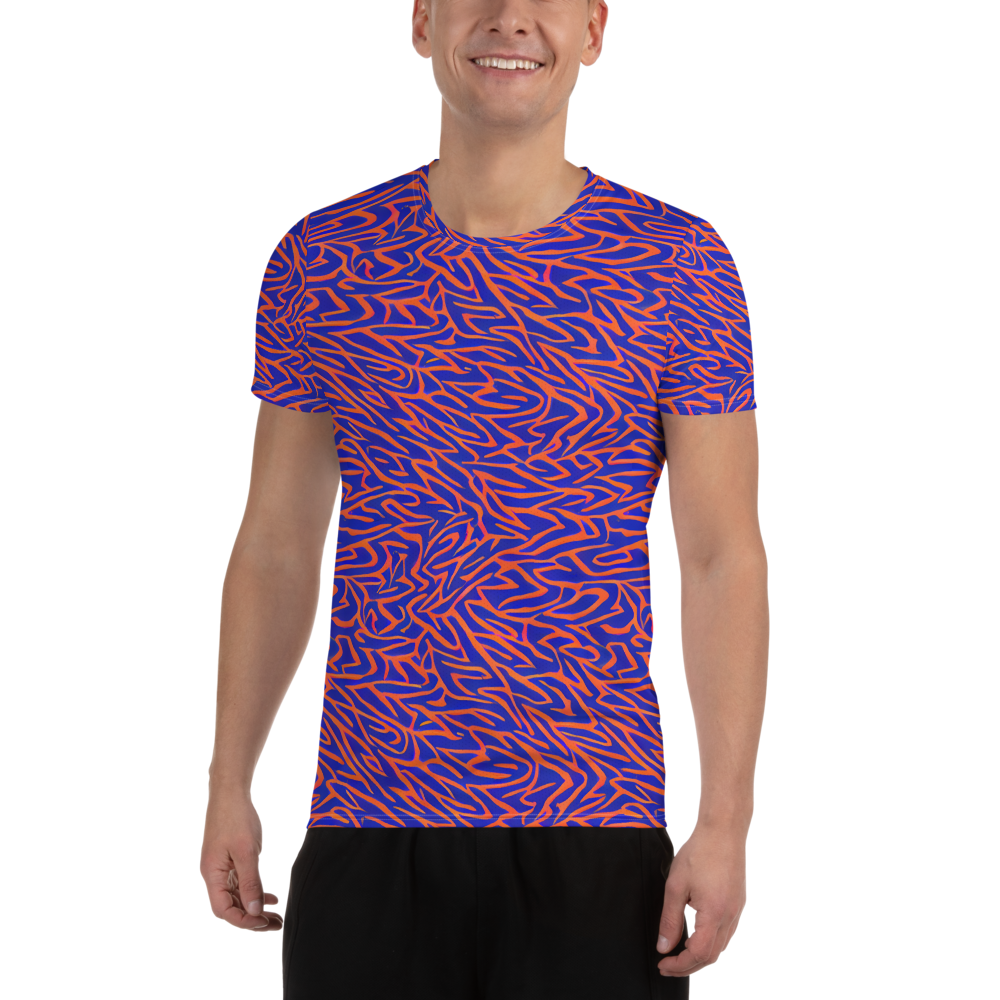 Men's Athletic T-Shirt - Sapphire Swirl