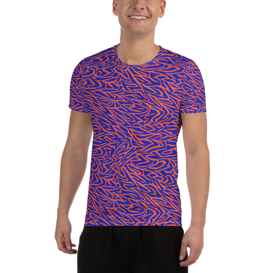 Men's Athletic T-Shirt - Sapphire Swirl