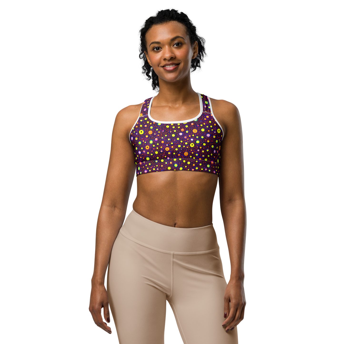 Sports Bra - Cosmic Dotscape