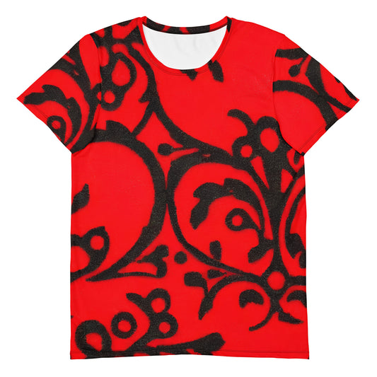 Men's Athletic T-Shirt - Scarlet Enigma