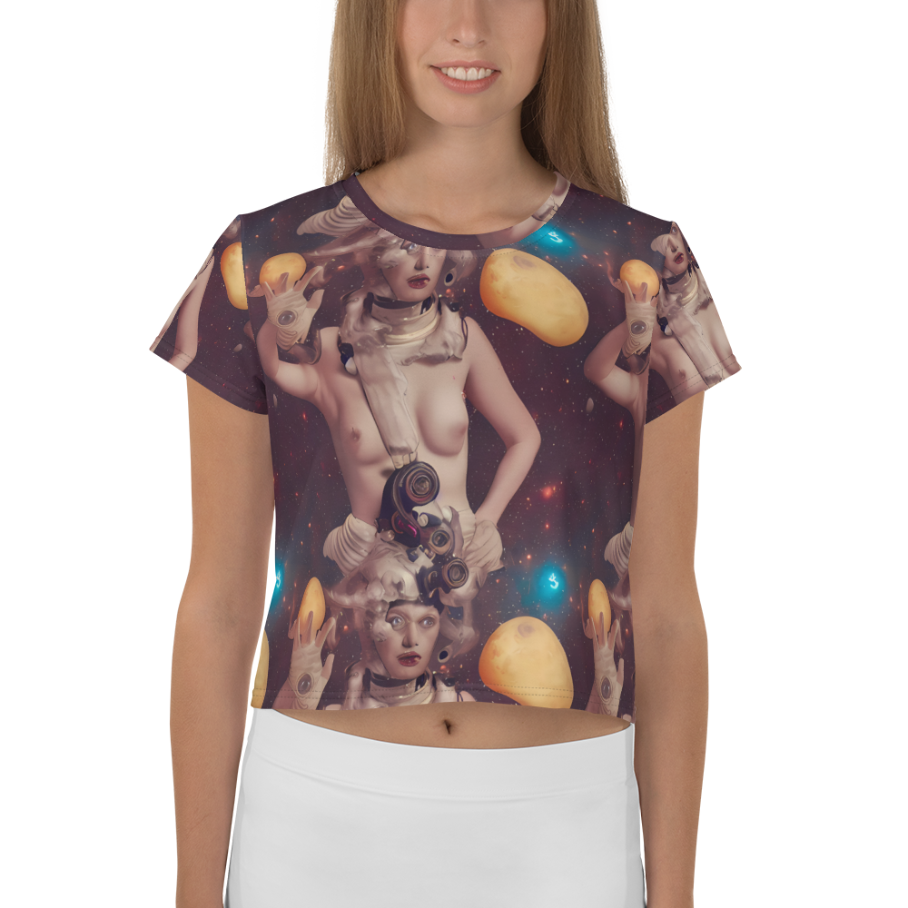 Women's Crop Tee - Nebula Siren