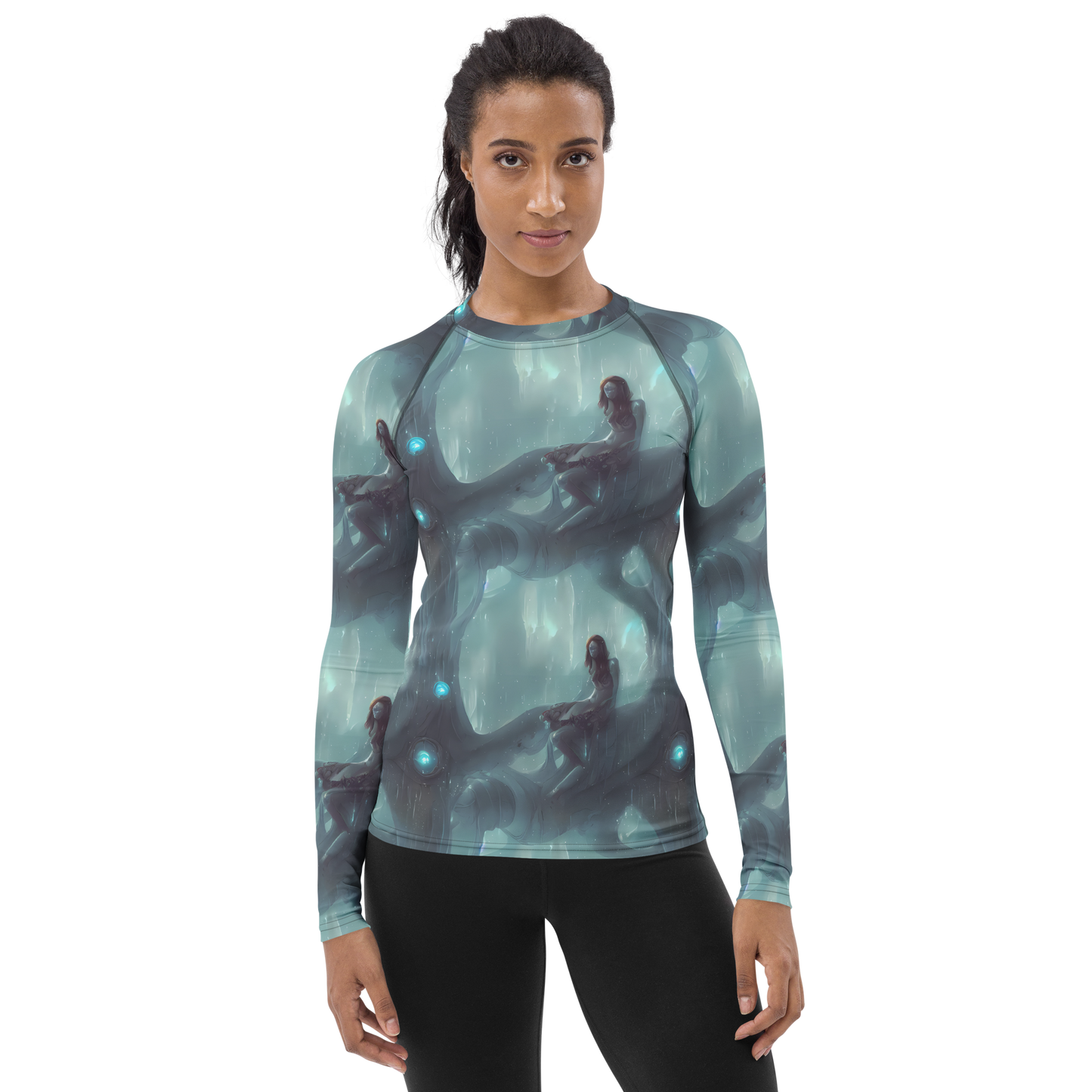 Women's Rash Guard - Liquid Serenity