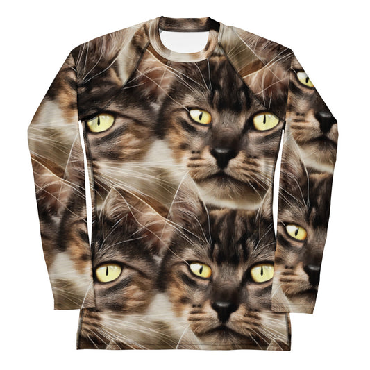 Women's Rash Guard - Feline Reverie
