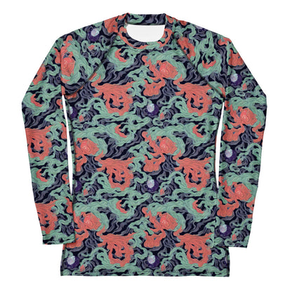 Women's Rash Guard - Cosmic Coral