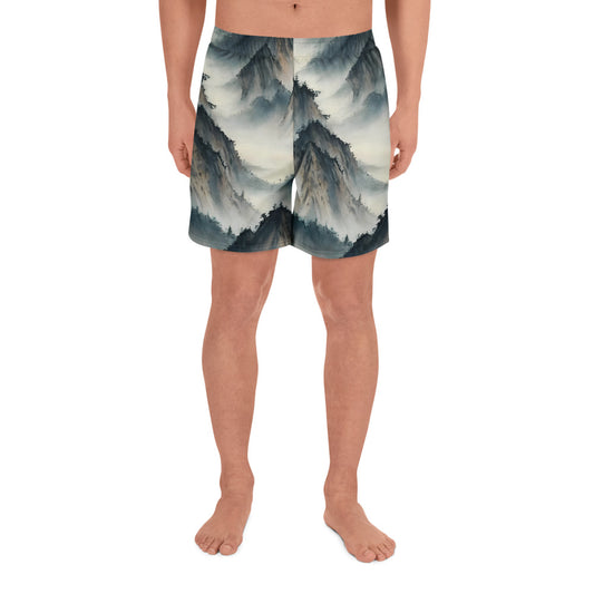 Men's Athletic Shorts - Misty Peaks