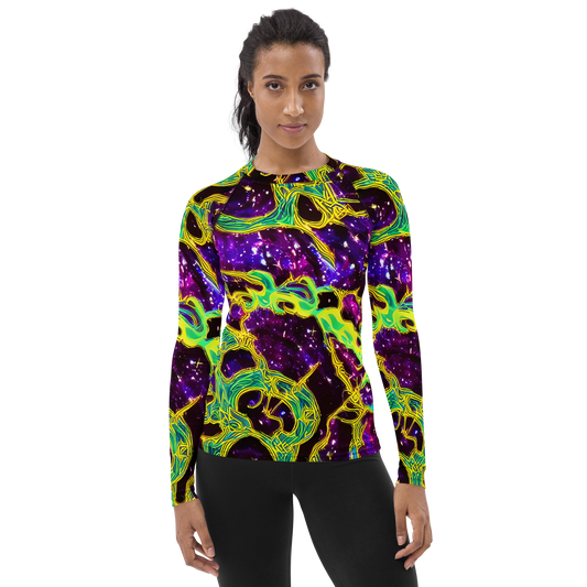 Women's Rash Guard - Galactic Web