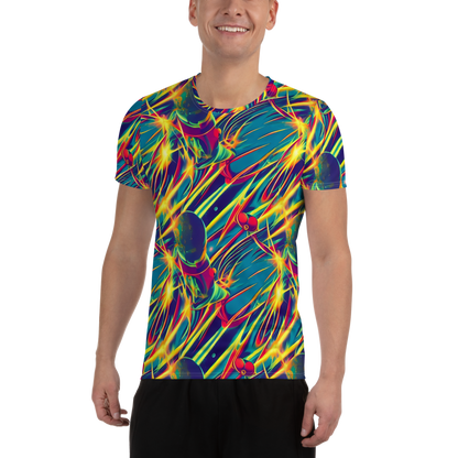 Men's Athletic T-Shirt - Cosmic Inferno