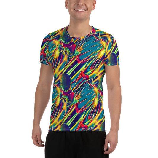 Men's Athletic T-Shirt - Cosmic Inferno