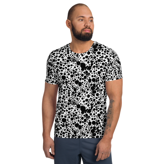 Men's Athletic T-Shirt - Dappled Shadow Dance