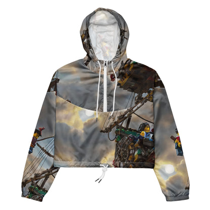 Women's Cropped Windbreaker - Skyward Adventure